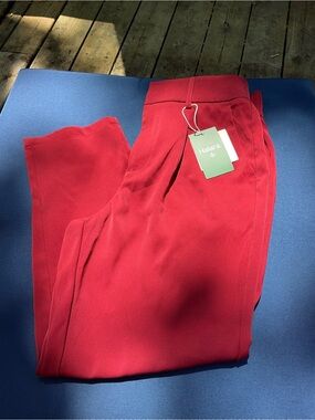 HALARA Red Cropped Ankle Pants